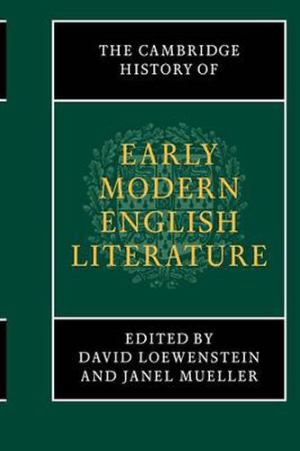 Cover image for The Cambridge History of Early Modern English Literature