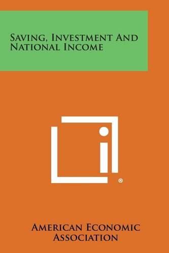 Cover image for Saving, Investment and National Income