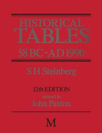 Cover image for Historical Tables 58 BC - AD 1990