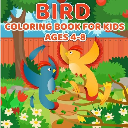 Cover image for Bird Coloring Book for Kids Ages 4-8