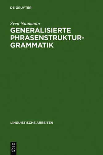 Cover image for Generalisierte Phrasenstrukturgrammatik