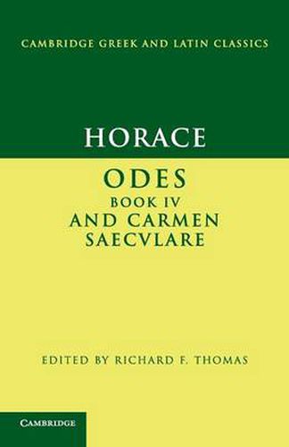 Horace: Odes IV and Carmen Saeculare