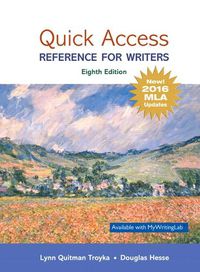 Cover image for Quick Access: Reference for Writers, MLA Update Edition