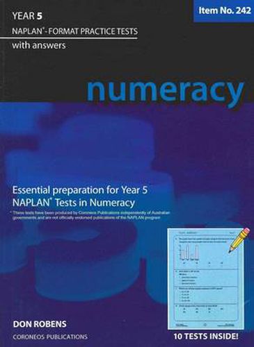 Cover image for Year 5 Numeracy - Naplan-format Practice Tests with Answers