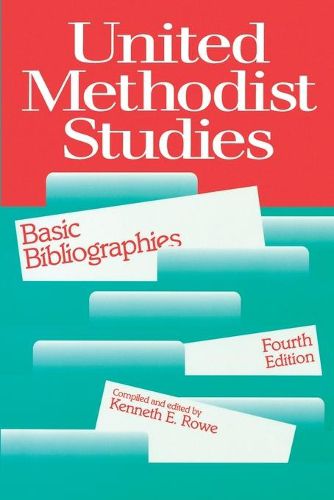 Cover image for United Methodist Studies: Brief Bibliographies