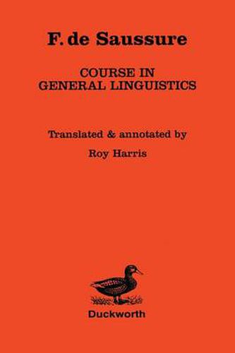 Saussure: Course in General Linguistics