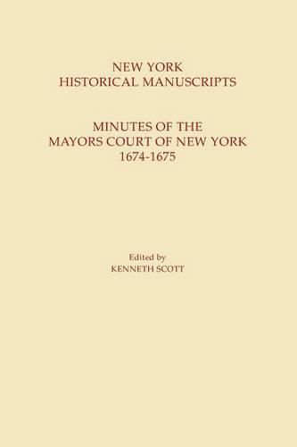 Cover image for New York Historical Manuscripts