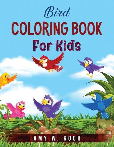 Cover image for Bird Coloring Book For Kids