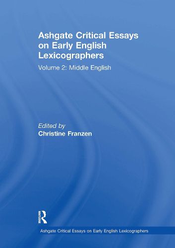 Cover image for Ashgate Critical Essays on Early English Lexicographers