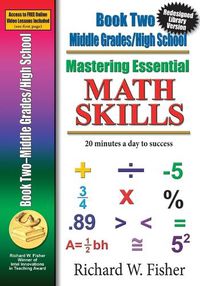 Cover image for Mastering Essential Math Skills, Book 2, Middle Grades/High School: Re-designed Library Version