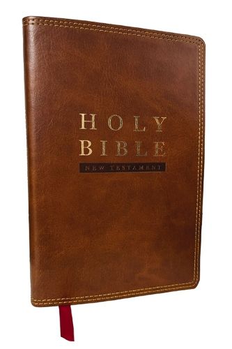 Cover image for NKJV Super Giant Print New Testament, Brown Leathersoft, Red Letter, Comfort Print (Thumb Indexed)