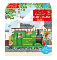 Cover image for Poppy and Sam's Book and 3 Jigsaws: Trains