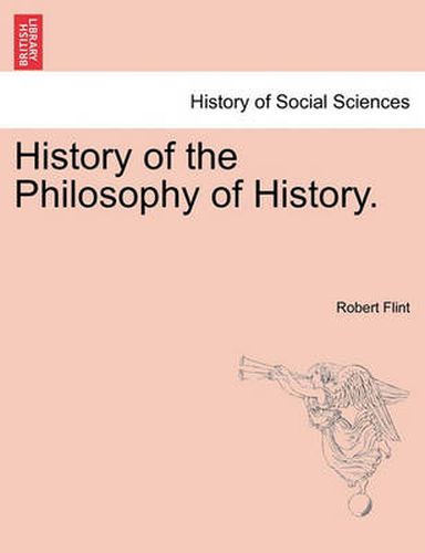 Cover image for History of the Philosophy of History.