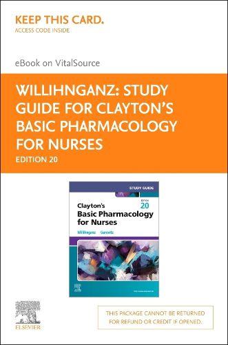 Cover image for Study Guide for Clayton's Basic Pharmacology for Nurses - Elsevier E-Book on Vitalsource (Retail Access Card)