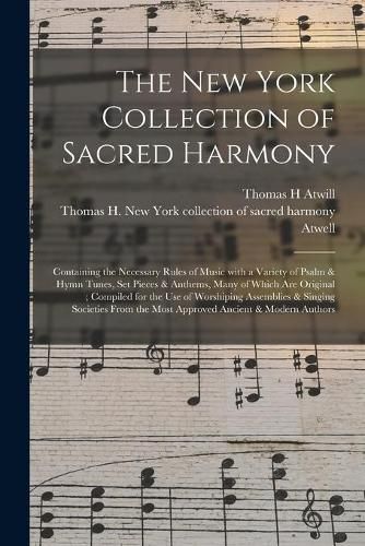 Cover image for The New York Collection of Sacred Harmony