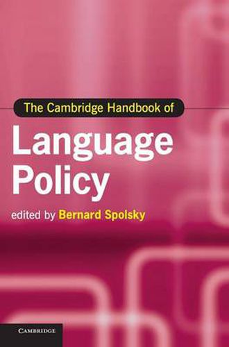 Cover image for The Cambridge Handbook of Language Policy