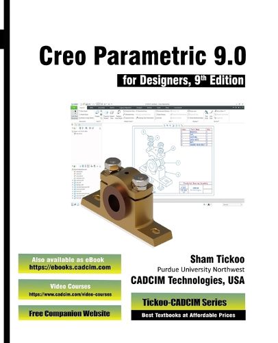 Cover image for Creo Parametric 9.0 for Designers, 9th Edition