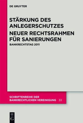 Cover image for Starkung des Anlegerschutzes. Neuer Rechtsrahmen fur Sanierungen.