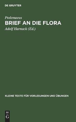 Cover image for Brief an Die Flora