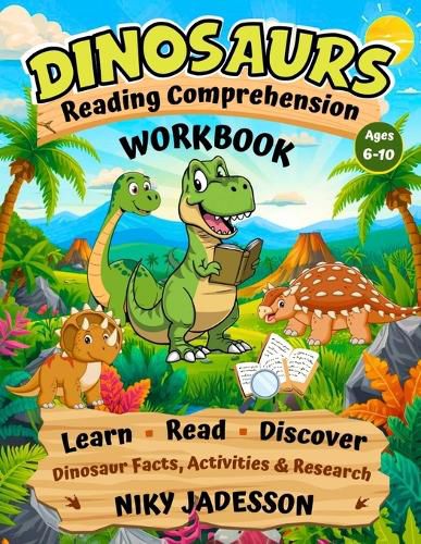 Cover image for Dinosaurs Reading Comprehension Workbook