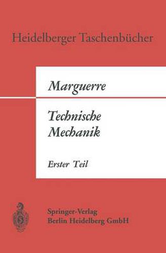 Cover image for Technische Mechanik: Erster Teil: Statik