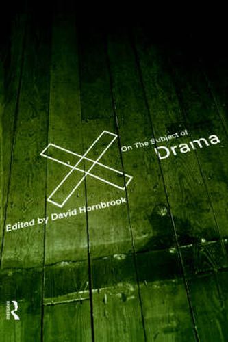 Cover image for On the Subject of Drama