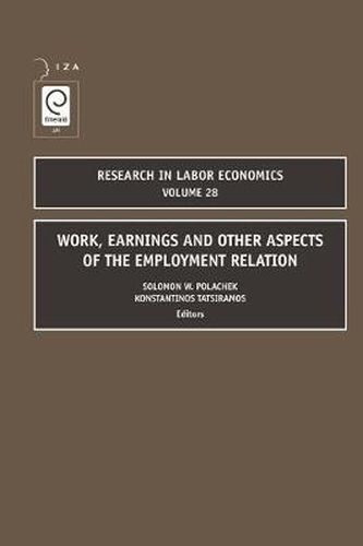 Cover image for Work, Earnings and Other Aspects of the Employment Relation