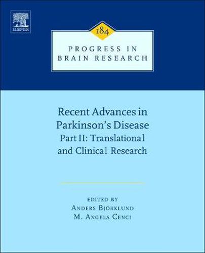 Cover image for Recent Advances in Parkinsons Disease: Part II: Translational and Clinical Research