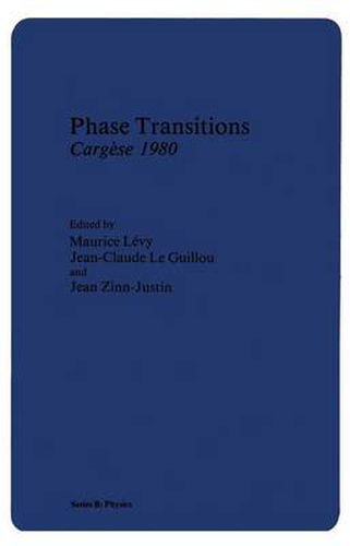 Phase Transitions Cargese 1980