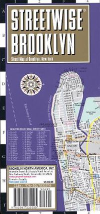 Cover image for Streetwise Brooklyn Map - Laminated City Center Street Map of Brooklyn, New York: City Plans