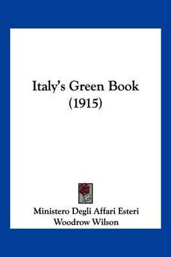 Cover image for Italy's Green Book (1915)