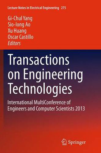 Cover image for Transactions on Engineering Technologies: International MultiConference of Engineers and Computer Scientists 2013