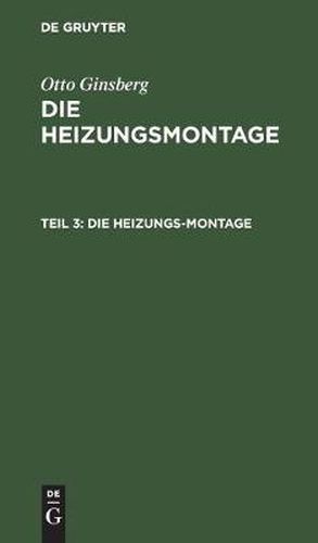 Cover image for Die Heizungs-Montage