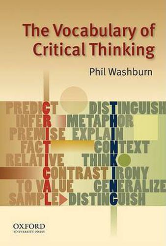 Cover image for The Vocabulary of Critical Thinking