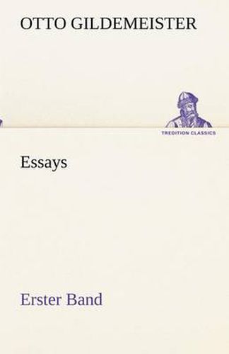 Cover image for Essays - Erster Band