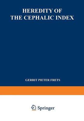 Cover image for Heredity of the Cephalic Index