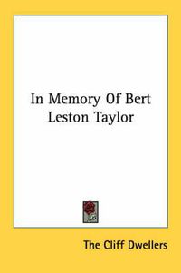 Cover image for In Memory of Bert Leston Taylor