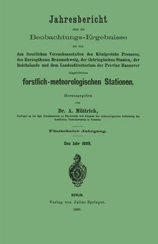 Cover image for Jahresbericht UEber Die Beobachtungs-Ergebnisse