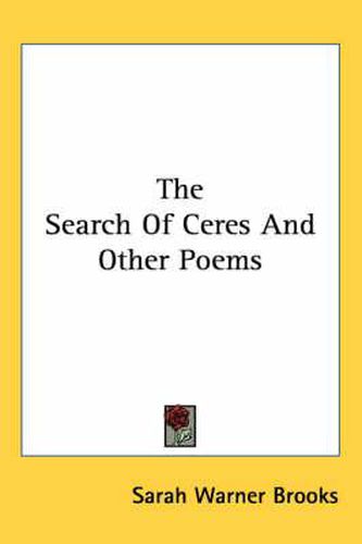 Cover image for The Search of Ceres and Other Poems