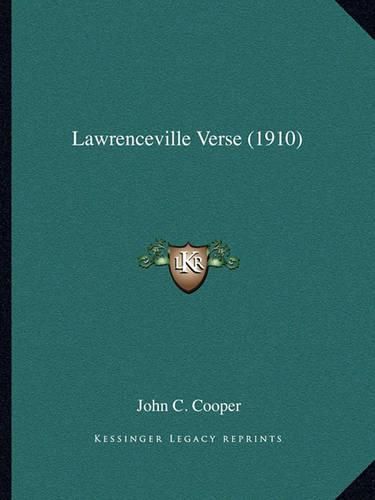 Cover image for Lawrenceville Verse (1910)