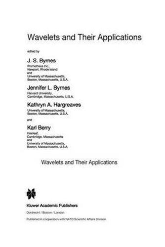 Cover image for Wavelets and Their Applications
