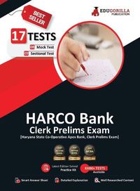 Cover image for Haryana State Co-Operative Bank Clerk Prelims Exam 2023 - HARCO (English Edition) - 8 Full Length Mock Tests and 9 Sectional Tests with Free Access To Online Tests