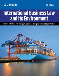 Cover image for International Business Law and Its Environment