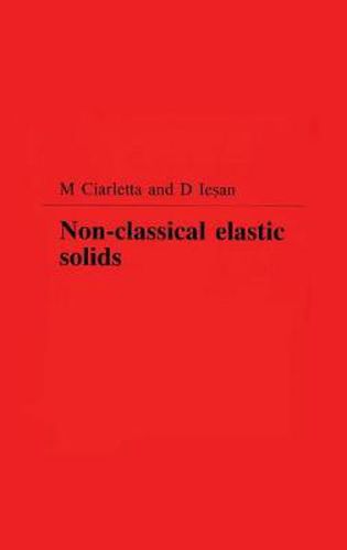 Cover image for Non-Classical Elastic Solids