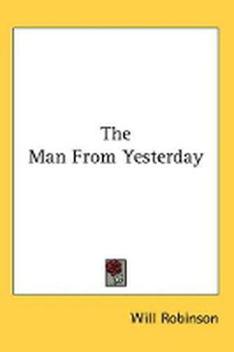 Cover image for The Man From Yesterday