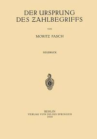 Cover image for Der Ursprung Des Zahlbegriffs