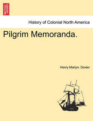 Cover image for Pilgrim Memoranda.