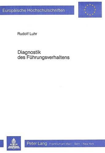 Cover image for Diagnostik Des Fuehrungsverhaltens