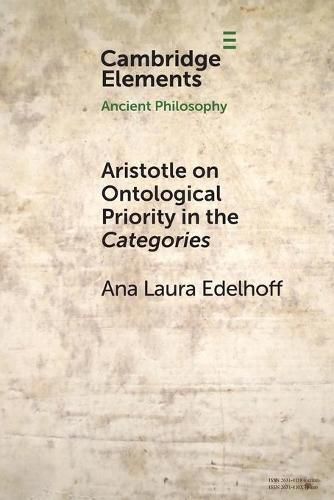 Cover image for Aristotle on Ontological Priority in the Categories