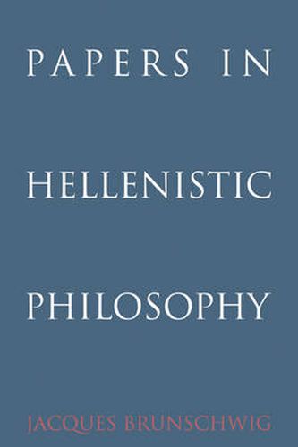 Cover image for Papers in Hellenistic Philosophy